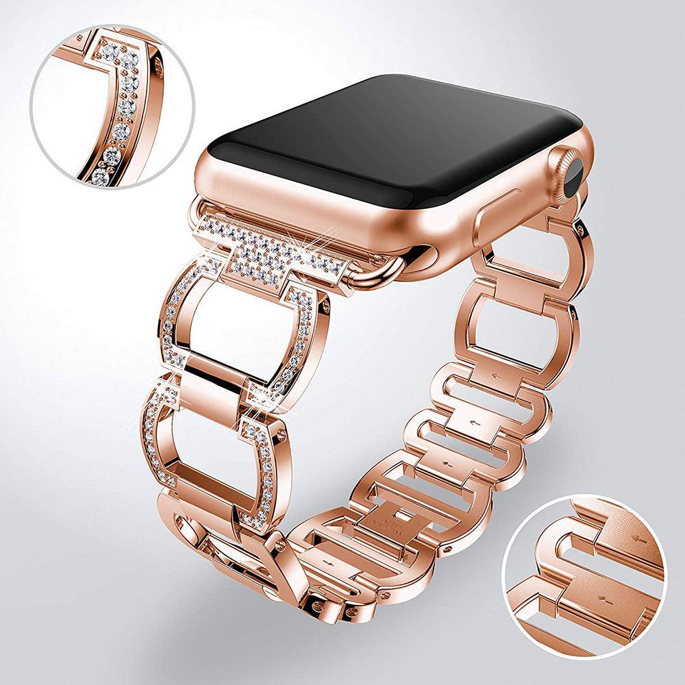 Metal Diamond Bracelet for Apple Watch - Premium Apple Watch Accessories from Dressmycell.com - Just $28.00! Shop now at Dressmycell.com Metal Diamond Bracelet for Apple Watch - Premium Apple Watch Accessories from Dressmycell.com - Just $28.00! Shop now at Dressmycell.com